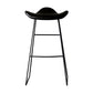Black PU Leather Barstools Industrial Low Back Bristol Counter Stool with Saddle Seat Black 1 Piece Clearhalo 'Bar Furniture' 'Bar Stools' 'bar_stools' 'furniture_bar_stools' 'Kitchen & Dining Furniture' 'kitchen&dining_furn' 'kitchen' 'kitchen_furn' Furniture' 4183010