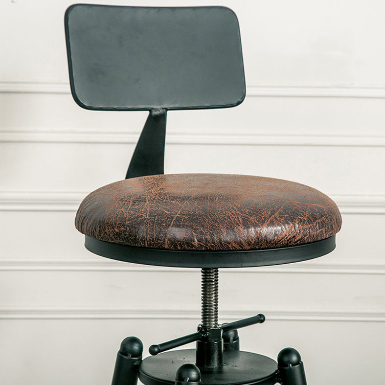 Rotating Barstool Industrial Style 4 Feet Bar Stool for Dining Room Set of 3 Clearhalo 'Bar Furniture' 'Bar Stools' 'bar_stools' 'furniture_bar_stools' 'Kitchen & Dining Furniture' 'kitchen&dining_furn' 'kitchen' 'kitchen_furn' Furniture' 4183095
