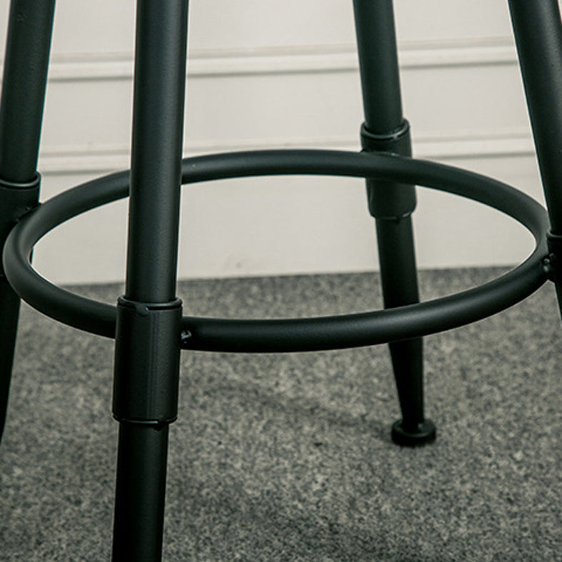 Rotating Barstool Industrial Style 4 Feet Bar Stool for Dining Room Set of 3 Clearhalo 'Bar Furniture' 'Bar Stools' 'bar_stools' 'furniture_bar_stools' 'Kitchen & Dining Furniture' 'kitchen&dining_furn' 'kitchen' 'kitchen_furn' Furniture' 4183096