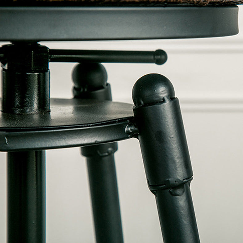 Rotating Barstool Industrial Style 4 Feet Bar Stool for Dining Room Set of 3 Clearhalo 'Bar Furniture' 'Bar Stools' 'bar_stools' 'furniture_bar_stools' 'Kitchen & Dining Furniture' 'kitchen&dining_furn' 'kitchen' 'kitchen_furn' Furniture' 4183097