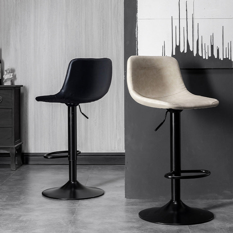 Rotation and Lifting Barstool Industrial Style Leather Seats Bar Stool for Bar Counter Clearhalo 'Bar Furniture' 'Bar Stools' 'bar_stools' 'furniture_bar_stools' 'Kitchen & Dining Furniture' 'kitchen&dining_furn' 'kitchen' 'kitchen_furn' Furniture' 4183107