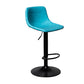 Rotation and Lifting Barstool Industrial Style Leather Seats Bar Stool for Bar Counter Blue Black 1 Piece Clearhalo 'Bar Furniture' 'Bar Stools' 'bar_stools' 'furniture_bar_stools' 'Kitchen & Dining Furniture' 'kitchen&dining_furn' 'kitchen' 'kitchen_furn' Furniture' 4183112