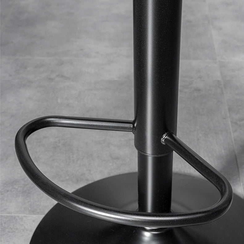Rotation and Lifting Barstool Industrial Style Leather Seats Bar Stool for Bar Counter Clearhalo 'Bar Furniture' 'Bar Stools' 'bar_stools' 'furniture_bar_stools' 'Kitchen & Dining Furniture' 'kitchen&dining_furn' 'kitchen' 'kitchen_furn' Furniture' 4183115