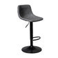 Rotation and Lifting Barstool Industrial Style Leather Seats Bar Stool for Bar Counter Grey Black 1 Piece Clearhalo 'Bar Furniture' 'Bar Stools' 'bar_stools' 'furniture_bar_stools' 'Kitchen & Dining Furniture' 'kitchen&dining_furn' 'kitchen' 'kitchen_furn' Furniture' 4183117