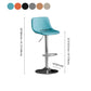 Rotation and Lifting Barstool Industrial Style Leather Seats Bar Stool for Bar Counter Clearhalo 'Bar Furniture' 'Bar Stools' 'bar_stools' 'furniture_bar_stools' 'Kitchen & Dining Furniture' 'kitchen&dining_furn' 'kitchen' 'kitchen_furn' Furniture' 4183145