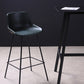 Industrial Leather Distressed Barstool Black Living Room Bar Stool with Bucket Seat Clearhalo 'Bar Furniture' 'Bar Stools' 'bar_stools' 'furniture_bar_stools' 'Kitchen & Dining Furniture' 'kitchen&dining_furn' 'kitchen' 'kitchen_furn' Furniture' 4183150