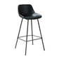 Industrial Leather Distressed Barstool Black Living Room Bar Stool with Bucket Seat Green 1 Piece Clearhalo 'Bar Furniture' 'Bar Stools' 'bar_stools' 'furniture_bar_stools' 'Kitchen & Dining Furniture' 'kitchen&dining_furn' 'kitchen' 'kitchen_furn' Furniture' 4183155