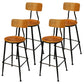 Industrial Black Counter Stools Iron Wooden Bar Bristol Stools with Round Seat Set of 4 Clearhalo 'Bar Furniture' 'Bar Stools' 'bar_stools' 'furniture_bar_stools' 'Kitchen & Dining Furniture' 'kitchen&dining_furn' 'kitchen' 'kitchen_furn' Furniture' 4183175
