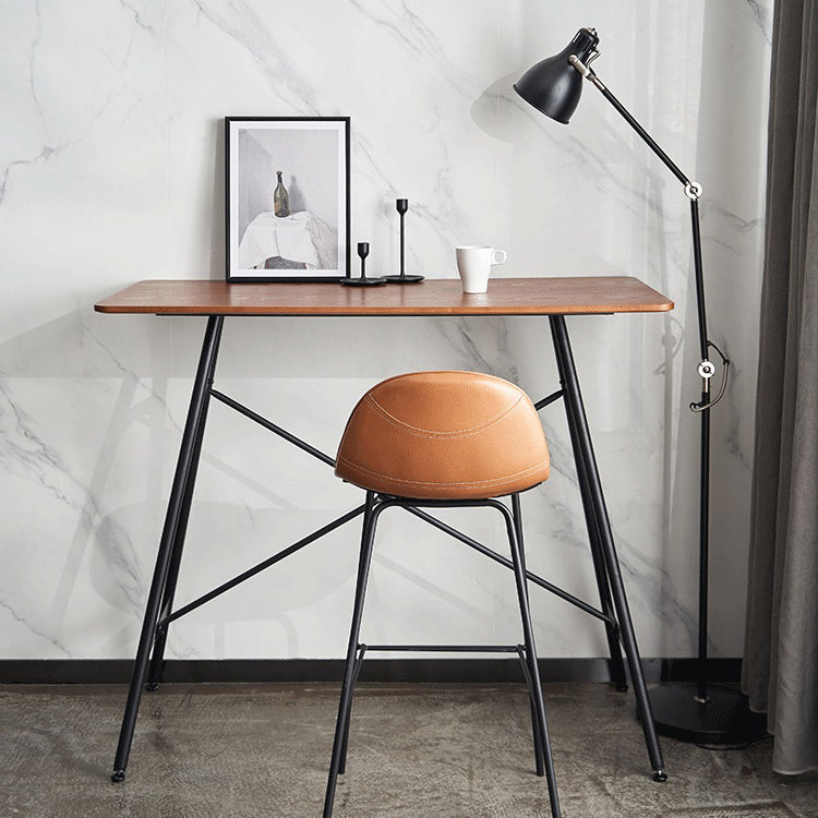 Industrial Black Counter Stools Iron Upholstered Bar Stools Bristol with Bucket Seat Clearhalo 'Bar Furniture' 'Bar Stools' 'bar_stools' 'furniture_bar_stools' 'Kitchen & Dining Furniture' 'kitchen&dining_furn' 'kitchen' 'kitchen_furn' Furniture' 4183197