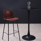 Industrial Black Metal Counter Stools Low Back Indoor Bar Stool with Bucket Seat Clearhalo 'Bar Furniture' 'Bar Stools' 'bar_stools' 'furniture_bar_stools' 'Kitchen & Dining Furniture' 'kitchen&dining_furn' 'kitchen' 'kitchen_furn' Furniture' 4183250
