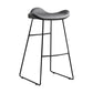 Upholstered 30" H Indoor Barstool Industrial Quilted Tall Stool with Footrest Grey 1 Piece Backless Clearhalo 'Bar Furniture' 'Bar Stools' 'bar_stools' 'furniture_bar_stools' 'Kitchen & Dining Furniture' 'kitchen&dining_furn' 'kitchen' 'kitchen_furn' Furniture' 4183262