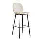 Upholstered 30" H Indoor Barstool Industrial Quilted Tall Stool with Footrest White 1 Piece Low Back Clearhalo 'Bar Furniture' 'Bar Stools' 'bar_stools' 'furniture_bar_stools' 'Kitchen & Dining Furniture' 'kitchen&dining_furn' 'kitchen' 'kitchen_furn' Furniture' 4183268