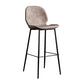 Upholstered 30" H Indoor Barstool Industrial Quilted Tall Stool with Footrest Dark Brown 1 Piece Low Back Clearhalo 'Bar Furniture' 'Bar Stools' 'bar_stools' 'furniture_bar_stools' 'Kitchen & Dining Furniture' 'kitchen&dining_furn' 'kitchen' 'kitchen_furn' Furniture' 4183275