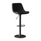 Industrial Style Bar Stools Leather Cushions Rotatable Counter Stools 1 Piece Black Black Clearhalo 'Bar Furniture' 'Bar Stools' 'bar_stools' 'furniture_bar_stools' 'Kitchen & Dining Furniture' 'kitchen&dining_furn' 'kitchen' 'kitchen_furn' Furniture' 4183303
