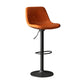 Industrial Style Bar Stools Leather Cushions Rotatable Counter Stools 1 Piece Orange Black Clearhalo 'Bar Furniture' 'Bar Stools' 'bar_stools' 'furniture_bar_stools' 'Kitchen & Dining Furniture' 'kitchen&dining_furn' 'kitchen' 'kitchen_furn' Furniture' 4183306