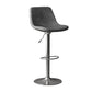 Industrial Style Bar Stools Leather Cushions Rotatable Counter Stools 1 Piece Grey Silver Clearhalo 'Bar Furniture' 'Bar Stools' 'bar_stools' 'furniture_bar_stools' 'Kitchen & Dining Furniture' 'kitchen&dining_furn' 'kitchen' 'kitchen_furn' Furniture' 4183308