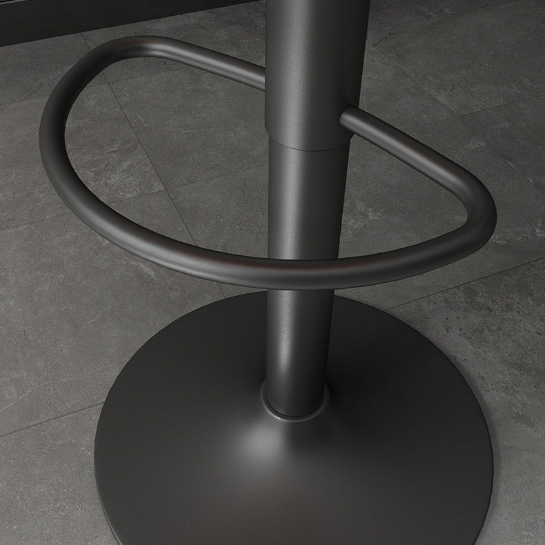 Industrial Style Bar Stools Leather Cushions Rotatable Counter Stools 1 Piece Clearhalo 'Bar Furniture' 'Bar Stools' 'bar_stools' 'furniture_bar_stools' 'Kitchen & Dining Furniture' 'kitchen&dining_furn' 'kitchen' 'kitchen_furn' Furniture' 4183313