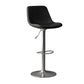 Industrial Style Bar Stools Leather Cushions Rotatable Counter Stools 1 Piece Black Silver Clearhalo 'Bar Furniture' 'Bar Stools' 'bar_stools' 'furniture_bar_stools' 'Kitchen & Dining Furniture' 'kitchen&dining_furn' 'kitchen' 'kitchen_furn' Furniture' 4183315