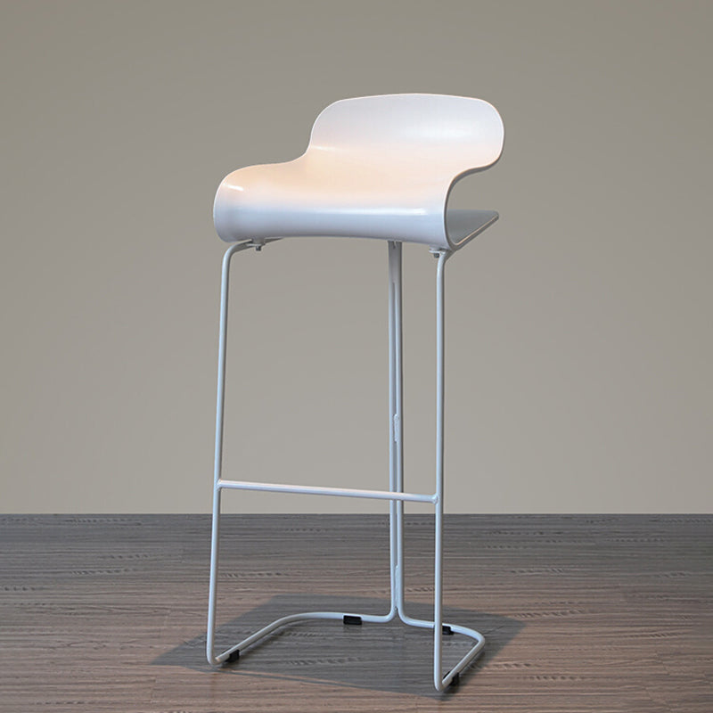 Industrial Iron Simple Barstool Indoor Tall Stool with ABS Seat Clearhalo 'Bar Furniture' 'Bar Stools' 'bar_stools' 'furniture_bar_stools' 'Kitchen & Dining Furniture' 'kitchen&dining_furn' 'kitchen' 'kitchen_furn' Furniture' 4183318