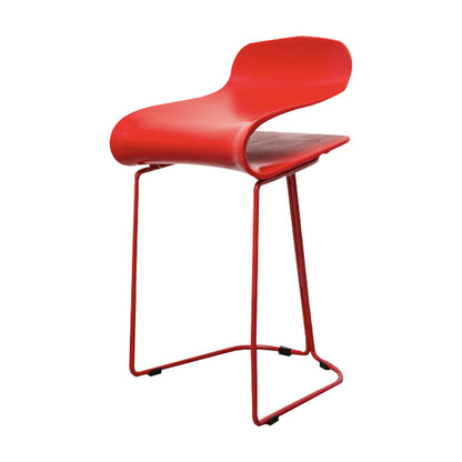 Industrial Iron Simple Barstool Indoor Tall Stool with ABS Seat Red 1 Piece Short Stool(22"H) Clearhalo 'Bar Furniture' 'Bar Stools' 'bar_stools' 'furniture_bar_stools' 'Kitchen & Dining Furniture' 'kitchen&dining_furn' 'kitchen' 'kitchen_furn' Furniture' 4183320