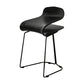 Industrial Iron Simple Barstool Indoor Tall Stool with ABS Seat Black 1 Piece Short Stool(22"H) Clearhalo 'Bar Furniture' 'Bar Stools' 'bar_stools' 'furniture_bar_stools' 'Kitchen & Dining Furniture' 'kitchen&dining_furn' 'kitchen' 'kitchen_furn' Furniture' 4183322