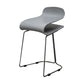 Industrial Iron Simple Barstool Indoor Tall Stool with ABS Seat Grey 1 Piece Short Stool(22"H) Clearhalo 'Bar Furniture' 'Bar Stools' 'bar_stools' 'furniture_bar_stools' 'Kitchen & Dining Furniture' 'kitchen&dining_furn' 'kitchen' 'kitchen_furn' Furniture' 4183324