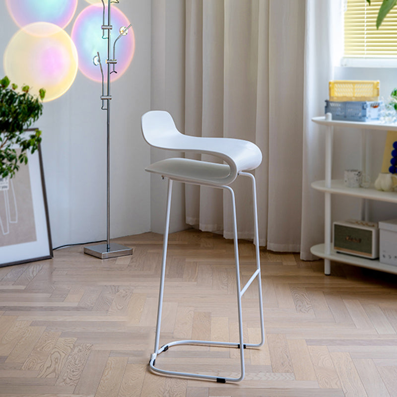 Industrial Iron Simple Barstool Indoor Tall Stool with ABS Seat Clearhalo 'Bar Furniture' 'Bar Stools' 'bar_stools' 'furniture_bar_stools' 'Kitchen & Dining Furniture' 'kitchen&dining_furn' 'kitchen' 'kitchen_furn' Furniture' 4183334