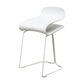 Industrial Iron Simple Barstool Indoor Tall Stool with ABS Seat White 1 Piece Short Stool(22"H) Clearhalo 'Bar Furniture' 'Bar Stools' 'bar_stools' 'furniture_bar_stools' 'Kitchen & Dining Furniture' 'kitchen&dining_furn' 'kitchen' 'kitchen_furn' Furniture' 4183335