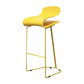 Industrial Iron Simple Barstool Indoor Tall Stool with ABS Seat Yellow 1 Piece Clearhalo 'Bar Furniture' 'Bar Stools' 'bar_stools' 'furniture_bar_stools' 'Kitchen & Dining Furniture' 'kitchen&dining_furn' 'kitchen' 'kitchen_furn' Furniture' 4183336