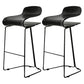 Industrial Iron Simple Barstool Indoor Tall Stool with ABS Seat Black Set of 2 Clearhalo 'Bar Furniture' 'Bar Stools' 'bar_stools' 'furniture_bar_stools' 'Kitchen & Dining Furniture' 'kitchen&dining_furn' 'kitchen' 'kitchen_furn' Furniture' 4183343