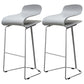 Industrial Iron Simple Barstool Indoor Tall Stool with ABS Seat Grey Set of 2 Clearhalo 'Bar Furniture' 'Bar Stools' 'bar_stools' 'furniture_bar_stools' 'Kitchen & Dining Furniture' 'kitchen&dining_furn' 'kitchen' 'kitchen_furn' Furniture' 4183344
