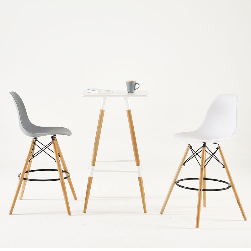 Modern Living Room Counter Stool Colorful Simple Stool with Wood Base Clearhalo 'Bar Furniture' 'Bar Stools' 'bar_stools' 'furniture_bar_stools' 'Kitchen & Dining Furniture' 'kitchen&dining_furn' 'kitchen' 'kitchen_furn' Furniture' 4183363