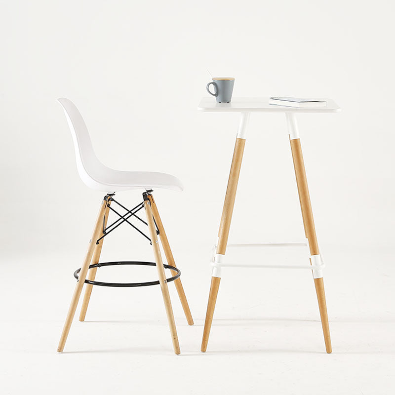 Modern Living Room Counter Stool Colorful Simple Stool with Wood Base Clearhalo 'Bar Furniture' 'Bar Stools' 'bar_stools' 'furniture_bar_stools' 'Kitchen & Dining Furniture' 'kitchen&dining_furn' 'kitchen' 'kitchen_furn' Furniture' 4183365