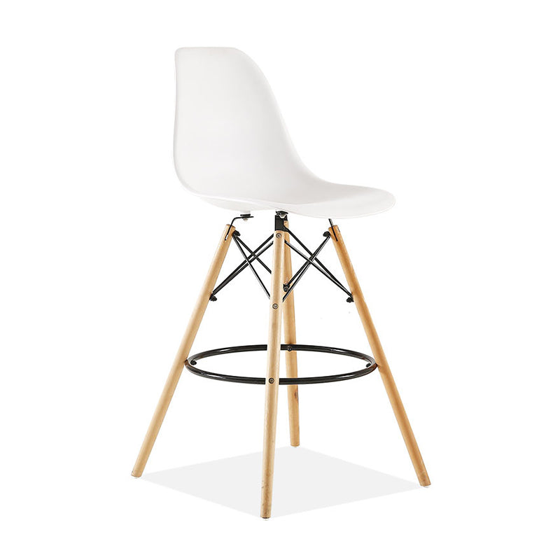 Modern Living Room Counter Stool Colorful Simple Stool with Wood Base Clearhalo 'Bar Furniture' 'Bar Stools' 'bar_stools' 'furniture_bar_stools' 'Kitchen & Dining Furniture' 'kitchen&dining_furn' 'kitchen' 'kitchen_furn' Furniture' 4183368