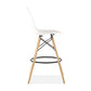 Modern Living Room Counter Stool Colorful Simple Stool with Wood Base Clearhalo 'Bar Furniture' 'Bar Stools' 'bar_stools' 'furniture_bar_stools' 'Kitchen & Dining Furniture' 'kitchen&dining_furn' 'kitchen' 'kitchen_furn' Furniture' 4183372