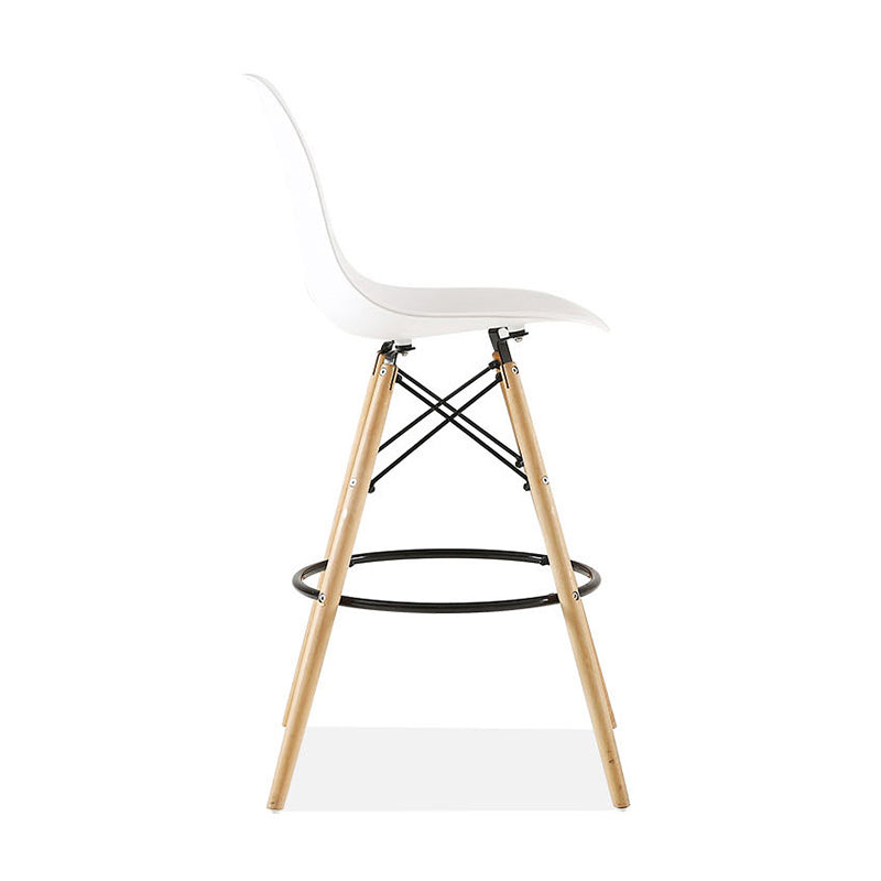 Modern Living Room Counter Stool Colorful Simple Stool with Wood Base Clearhalo 'Bar Furniture' 'Bar Stools' 'bar_stools' 'furniture_bar_stools' 'Kitchen & Dining Furniture' 'kitchen&dining_furn' 'kitchen' 'kitchen_furn' Furniture' 4183372
