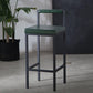 Industrial Green Upholstered Barstool Indoor Distressed Tall Stool with Square Seat Clearhalo 'Bar Furniture' 'Bar Stools' 'bar_stools' 'furniture_bar_stools' 'Kitchen & Dining Furniture' 'kitchen&dining_furn' 'kitchen' 'kitchen_furn' Furniture' 4183387