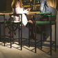 Industrial Green Upholstered Barstool Indoor Distressed Tall Stool with Square Seat Clearhalo 'Bar Furniture' 'Bar Stools' 'bar_stools' 'furniture_bar_stools' 'Kitchen & Dining Furniture' 'kitchen&dining_furn' 'kitchen' 'kitchen_furn' Furniture' 4183388