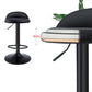 Black Modern Metal Bar Stool Adjustable Footrest Low Back Indoor Stool Clearhalo 'Bar Furniture' 'Bar Stools' 'bar_stools' 'furniture_bar_stools' 'Kitchen & Dining Furniture' 'kitchen&dining_furn' 'kitchen' 'kitchen_furn' Furniture' 4183535