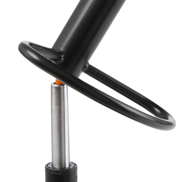 Black Modern Metal Bar Stool Adjustable Footrest Low Back Indoor Stool Clearhalo 'Bar Furniture' 'Bar Stools' 'bar_stools' 'furniture_bar_stools' 'Kitchen & Dining Furniture' 'kitchen&dining_furn' 'kitchen' 'kitchen_furn' Furniture' 4183536