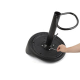 Black Modern Metal Bar Stool Adjustable Footrest Low Back Indoor Stool Clearhalo 'Bar Furniture' 'Bar Stools' 'bar_stools' 'furniture_bar_stools' 'Kitchen & Dining Furniture' 'kitchen&dining_furn' 'kitchen' 'kitchen_furn' Furniture' 4183537