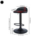 Black Modern Metal Bar Stool Adjustable Footrest Low Back Indoor Stool Clearhalo 'Bar Furniture' 'Bar Stools' 'bar_stools' 'furniture_bar_stools' 'Kitchen & Dining Furniture' 'kitchen&dining_furn' 'kitchen' 'kitchen_furn' Furniture' 4183540