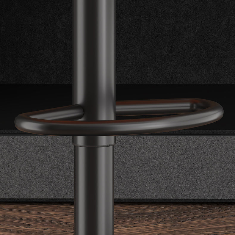 Adjustable Height Counter & Bar Stool Indoor Leather Bucket Footrest Stool Clearhalo 'Bar Furniture' 'Bar Stools' 'bar_stools' 'furniture_bar_stools' 'Kitchen & Dining Furniture' 'kitchen&dining_furn' 'kitchen' 'kitchen_furn' Furniture' 4183554