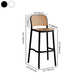 Square Plastic Modern Bar Stool Footrest Low Back Counter Stool for Coffee Shop Clearhalo 'Bar Furniture' 'Bar Stools' 'bar_stools' 'furniture_bar_stools' 'Kitchen & Dining Furniture' 'kitchen&dining_furn' 'kitchen' 'kitchen_furn' Furniture' 4183590
