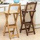 Modern Folding Armless Counter Stool Wood Living Room Bar Stool with Footrest Clearhalo 'Bar Furniture' 'Bar Stools' 'bar_stools' 'furniture_bar_stools' 'Kitchen & Dining Furniture' 'kitchen&dining_furn' 'kitchen' 'kitchen_furn' Furniture' 4183594