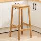 Modern Folding Armless Counter Stool Wood Living Room Bar Stool with Footrest Natural Bar Stool (28" H) Clearhalo 'Bar Furniture' 'Bar Stools' 'bar_stools' 'furniture_bar_stools' 'Kitchen & Dining Furniture' 'kitchen&dining_furn' 'kitchen' 'kitchen_furn' Furniture' 4183598