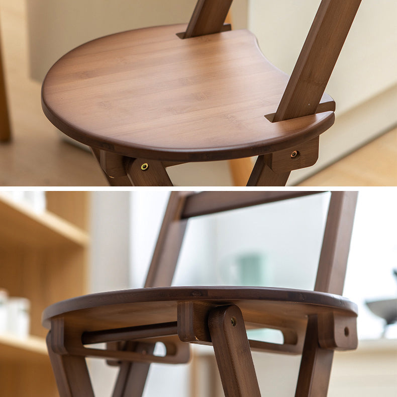 Modern Folding Armless Counter Stool Wood Living Room Bar Stool with Footrest Clearhalo 'Bar Furniture' 'Bar Stools' 'bar_stools' 'furniture_bar_stools' 'Kitchen & Dining Furniture' 'kitchen&dining_furn' 'kitchen' 'kitchen_furn' Furniture' 4183603