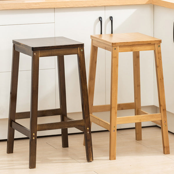 Modern Folding Armless Counter Stool Wood Living Room Bar Stool with Footrest Clearhalo 'Bar Furniture' 'Bar Stools' 'bar_stools' 'furniture_bar_stools' 'Kitchen & Dining Furniture' 'kitchen&dining_furn' 'kitchen' 'kitchen_furn' Furniture' 4183608