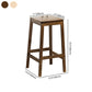 Modern Folding Armless Counter Stool Wood Living Room Bar Stool with Footrest Clearhalo 'Bar Furniture' 'Bar Stools' 'bar_stools' 'furniture_bar_stools' 'Kitchen & Dining Furniture' 'kitchen&dining_furn' 'kitchen' 'kitchen_furn' Furniture' 4183613