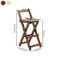 Modern Folding Armless Counter Stool Wood Living Room Bar Stool with Footrest Clearhalo 'Bar Furniture' 'Bar Stools' 'bar_stools' 'furniture_bar_stools' 'Kitchen & Dining Furniture' 'kitchen&dining_furn' 'kitchen' 'kitchen_furn' Furniture' 4183615